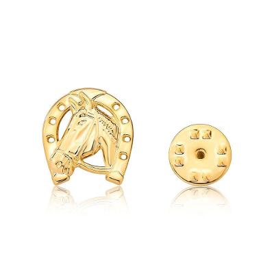 Broche VL Accessoires VLVL604 Ouro 1,8CMx1,7CM Dourado Unissex