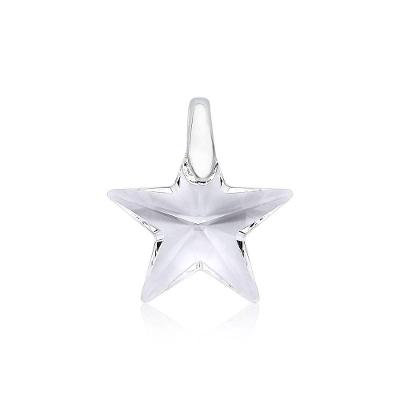 Pingente VL Accessoires VLVL63 Prata Cristal Translúcido 2CM Prata Feminino