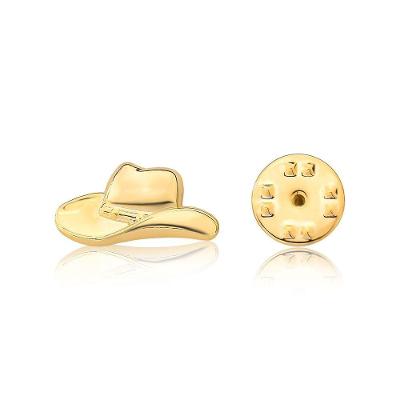Broche VL Accessoires Chapéu Revestido em Ouro Dourado Tamanho Único Unissex