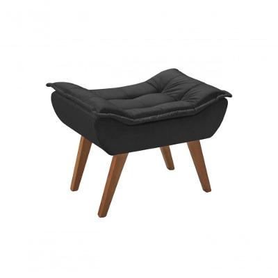 Puff Decorativo Opalla Redondo Assento Espuma Revestimento Suede Bege 38CM Unidecor