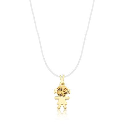 Colar VL Accessoires VLVL616 Revestido em Ouro Dourado Feminino