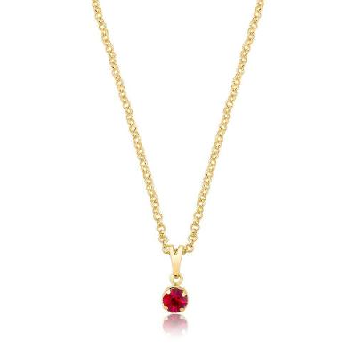 Colar VL Accessoires Ponto de Luz com Revestimento em Ouro Dourado Unissex