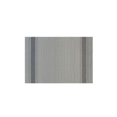 Jogo Americano Casual com Proteção Impermeável PVC e Poliéster para Cozinha Cinza Uzoo 4 UNI