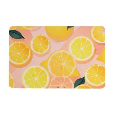 Jogo Americano Kit Alto Brilho Laranjas Polipropileno Impermeável para Mesa Laranja Uzoo 4 UNI