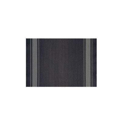 Jogo Americano Casual Textilene Proteção Contra Manchas PVC e Poliéster para Mesa Preto e Cinza Uzoo