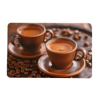 Jogo Americano Kit Alto Brilho Xicara de Café 4 Unidades Polipropileno Impermeável para Mesa Uzoo