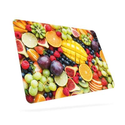 Jogo Americano Frutas Proteção para Mesa Polipropileno Alto Brilho Impermeável Amarelo Uzoo 4 UNI