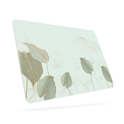 Jogo Americano Folhas Alto Brilho Polipropileno Impermeável para Mesa de Jantar Verde Uzoo 4 UNI