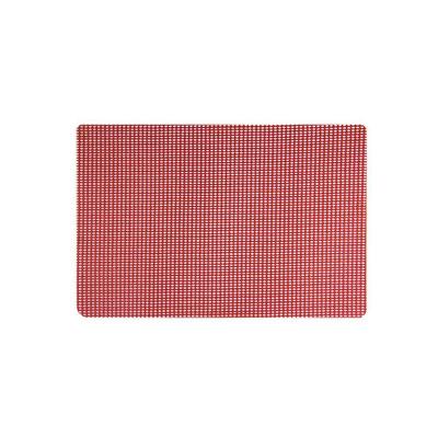 Kit Jogo Americano Mesafix Proteção PVC e Poliéster Alta Aderência para Mesa Vermelho Uzoo 4 Uni