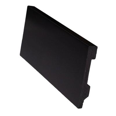 Rodapé Rodape Poliestireno Preto Liso Resistente à Umidade Finottato