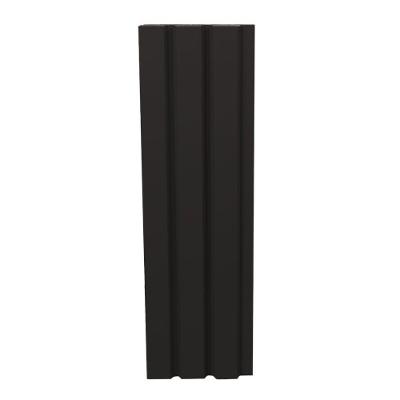Painel Decorativo Painel Ripado 25mm Design Contemporâneo Preto Finottato