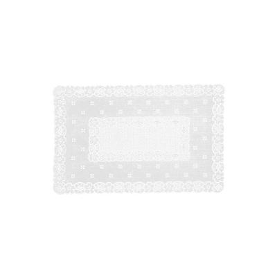 Kit Jogo Americano Fl2 Impermeável 100% PVC para Mesa Branco 4 Uni Uzoo