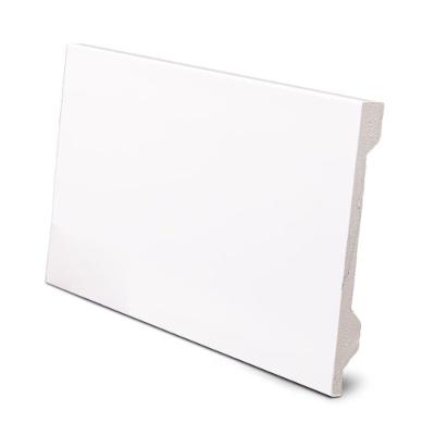 Rodapé Poliestireno Branco Liso com Resistência à Umidade Finottato