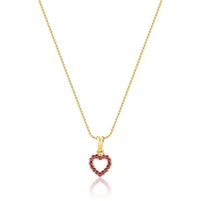 Colar Infantil VL Accessoires VLVL613 Revestido em Ouro Rosa Feminino