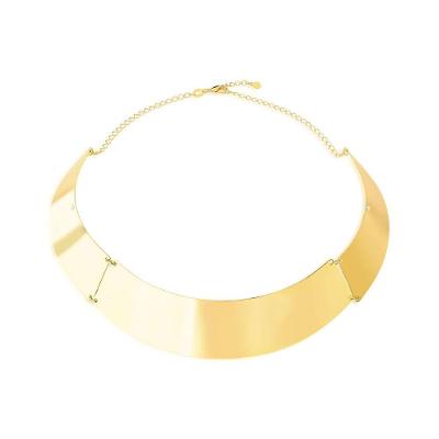 Colar VL Accessoires AC2998 Revestido em Ouro Dourado Ajustável 3 Partes com Cristal Feminino