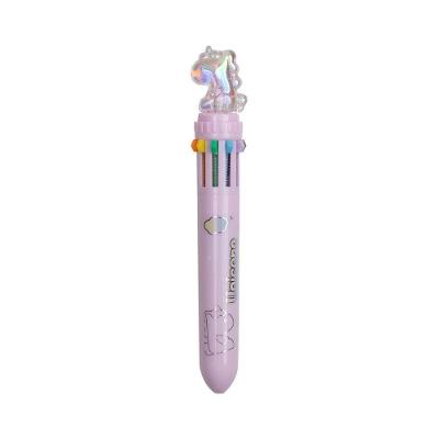 Caneta Unicórnio Imaginarium PI7728Y Design Fun 10 Cores 1 Unidade Acrilonitrila Butadieno Estireno