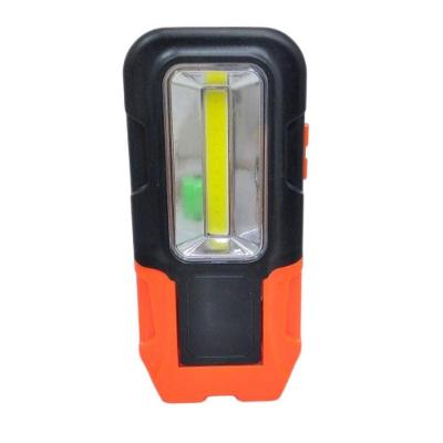 Lanterna Imã Giratório 2 Tipos de Iluminação LED COB em Plástico para Oficina e Garagem Laranja