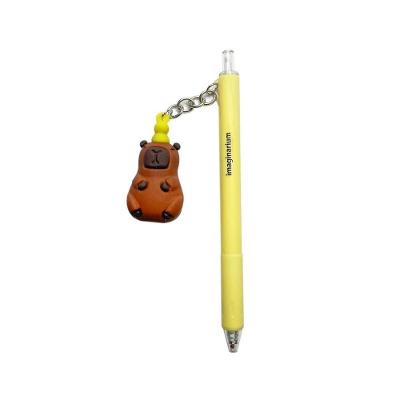 Caneta Pingente Capivara Imaginarium PI7703Y com Ponta Fina 14CM