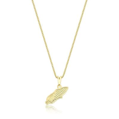 Colar VL Accessoires VL Agro Milho Revestimento em Ouro Dourado
