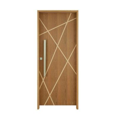 Porta de Madeira Agatha de Abrir com Batente 14CM para Interno Amadeirado Rodam Portas 82CM