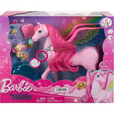 Brinquedo Hlc40 a Touch Of Magic Pégaso com Acabamentos Brilhantes Branco Mattel