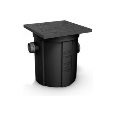 Caixa de Gordura 00844 Super com Cesto de Limpeza para Retenção de Resíduos Preto Durín