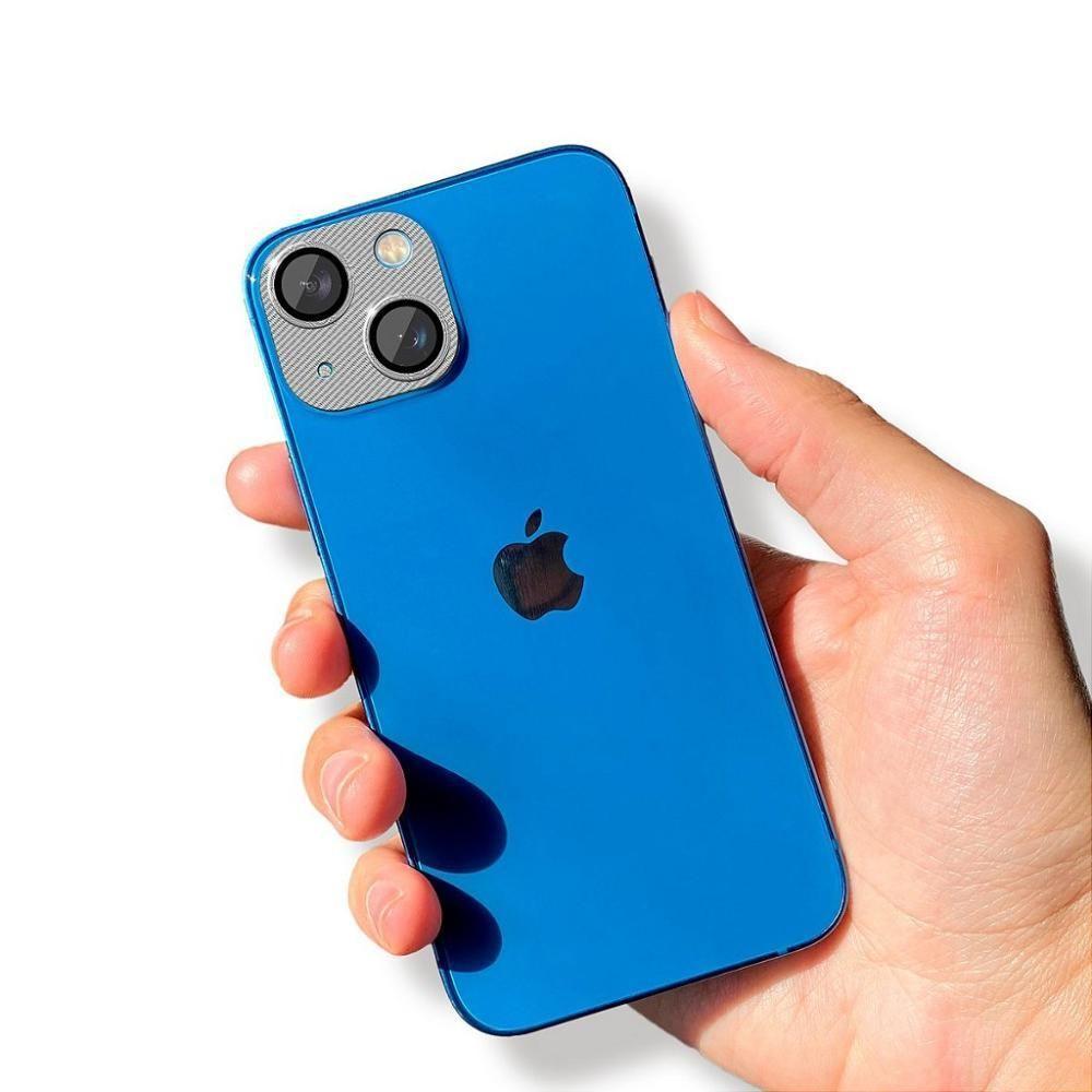 Protetor De Lente De Câmera De Alumínio Para Iphone 14 - Prata - Gshield - 5