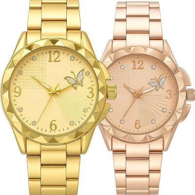 Relógio Feminino Combo Qualidade Premium Analógico Aço Inoxidável Prova D'Água Dourado e Rosé Orizom