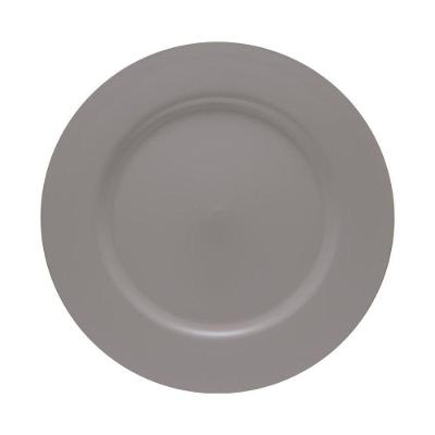 Sousplat Basic 6 Peças Polipropileno e Carbono de Cálcio Decorativo para Mesa Bege Copa & Cia