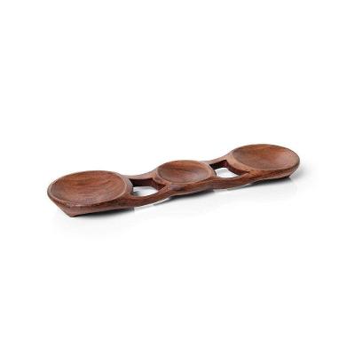 Petisqueira Acácia Média para Petiscos Madeira (Acácia) Design Exclusivo Copa&Cia para Cozinha