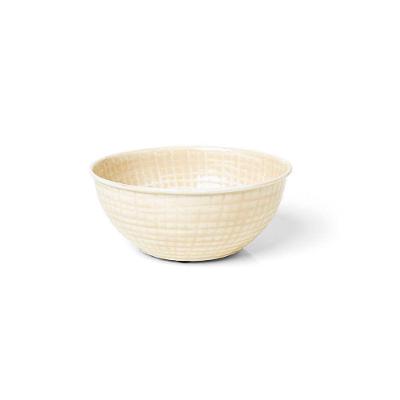 Bowl Vimetal em Composto de Metal e Enamel Design Exclusivo para Servir Alimentos Areia Copa & Cia