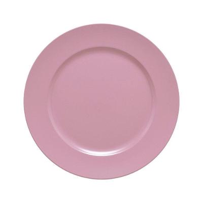 Sousplat Basic 6 Peças em Polipropileno Decorativo para Mesa Rosa Claro Copa & Cia 6