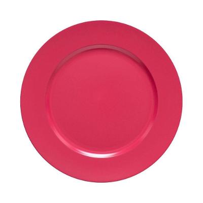 Sousplat Basic 6 Peças em Polipropileno Decorativo para Mesa Rosa Copa & Cia