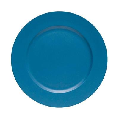 Sousplat Basic 6 Peças Decorativo Polipropileno e Carbono de Cálcio Azul Copa & Cia