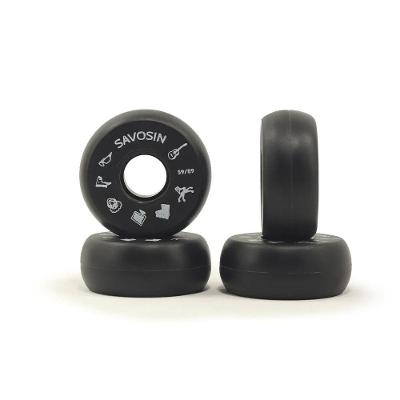 Jogo de Rodas para Patins Street Savosin 59MM 89A Preta Go Roller Jogo 4UN