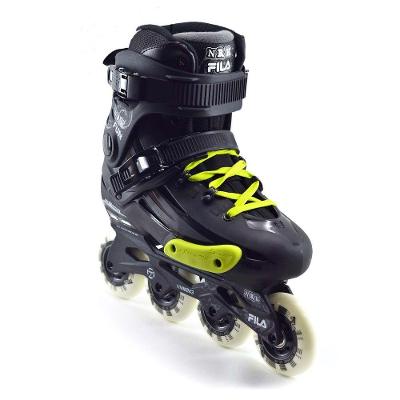 Patins Fila NRK FUN Profissional Freestyle com Estabilidade e Leveza Rodas 80mm-84A Preto Fila