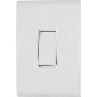 Conjunto 4x2 com Interruptor Simples Liz 10A 250V Branco Tramontina