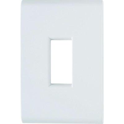 Placa 4x2 com 1 Posto Vertical para Mecanismos Elétricos Branco Tramontina