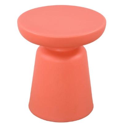 Mesa de Apoio Pausa Redonda Plástico Plástico 40CM Laranja Rivatti Móveis