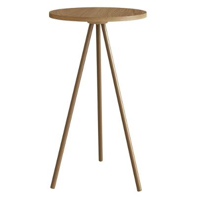 Mesa Lateral Hanover Quadrada MDF Aço 35CM Cobre 55CM Artesano Móveis