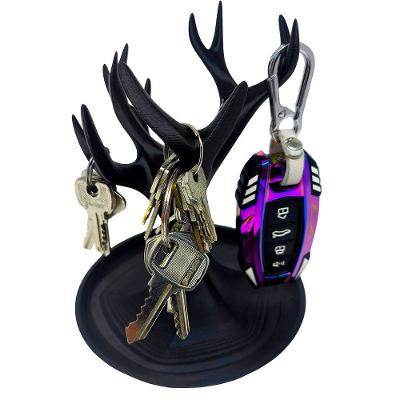 Porta-chaves Decorativo Árvore Design Moderno Base Funcional Preto IB3D Impressão 3D