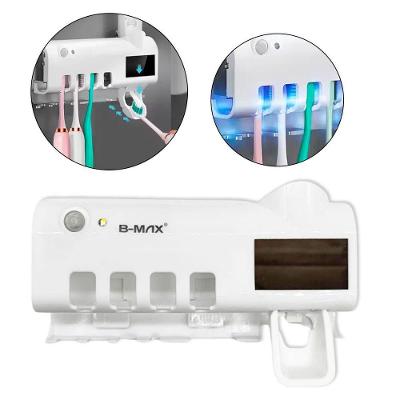 Dispenser Automático Suporte Escova de Dente e Esterilizador UV B-Max com UV-A e Espremedor 4