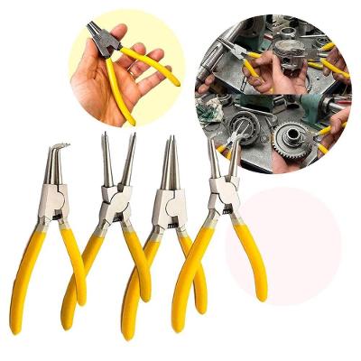 Alicate para Anéis de Segurança Kit 4 Peças Bivolt Aço Temperado Forjado Bomvink
