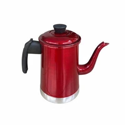 Bule para Café e Leite Alumínio 1,7L com Tampa Antitérmica Cozinha Vermelho Belmar 1,7L