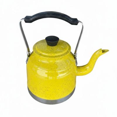 Chaleira Design Retrô Amarelo Alumínio Acabamento Pigmentado para Fogão Belmar 2,3L