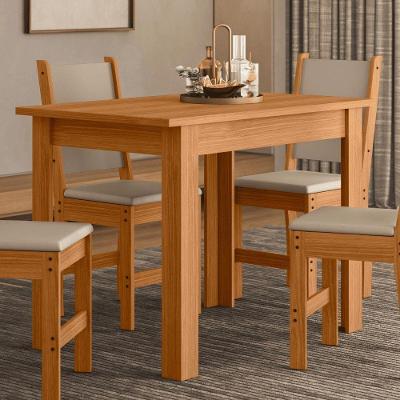 Mesa de Jantar Bellagio 4 Lugares Retangular MDP Amadeirado Mobigu