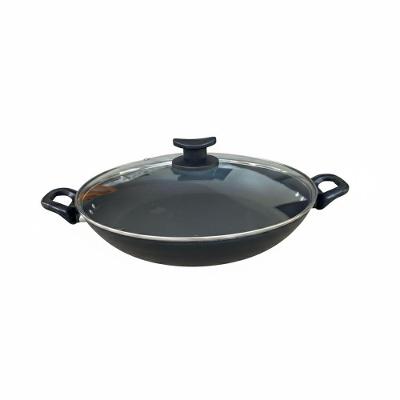Panela Paellera Antiaderente Profissional Alumínio Cozinha Grafite Over 30CM 2,8L