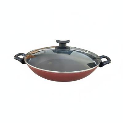 Panela Paellera Antiaderente Profissional 30cm com Tampa Alumínio Design Premium para Fogões