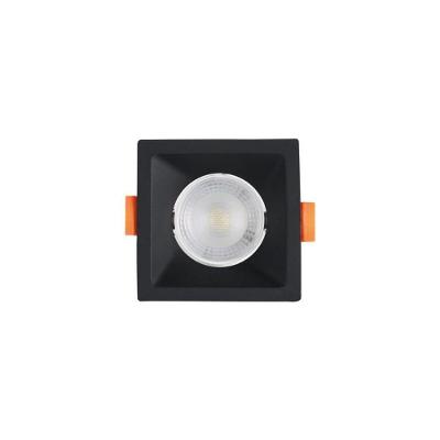 Spot de LED Recuado Blumenau 6W Quadrado Preto Bivolt 6500K Luz Branca