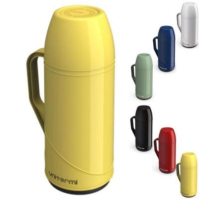 Garrafa Térmica Roma 500ML com Ampola de Vidro Isolamento Eficiente para Escritório Amarelo Unitermi
